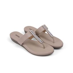 PEPPER Women Embellished PU Ethnic T-Strap Flats-image-37