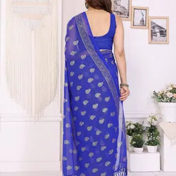 AMRUTKALA SAREES Ethnic Motifs Printed Block Print Saree image 3