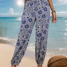 StyleCast Women Floral Printed Easy Wash Trousers-picture-0