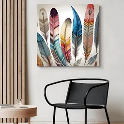 999Store White & Blue 1 Piece Wood Other Wall Paintings-53