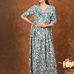 GOLDSTROMS Print Maternity Maxi Dress-image-60