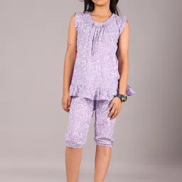 V-Mart Girls Printed Night suit-picture-38