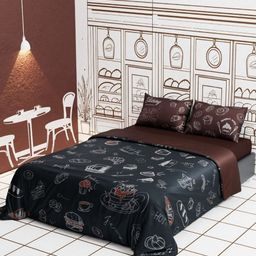 QuirkLoom 4 Piece Grey & White Geometric Other King Regular Bedding Set-12