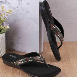 Metro Women Open Toe Flats-33