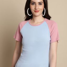 Friskers Colourblocked Cotton Crop Top-picture-7