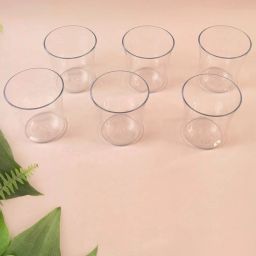 (Pack of 6) Welcome Plastic Glass Set for Daily Use – Set of 6 Durable Tumblers Glass Set Water/Juice Glass-image-36