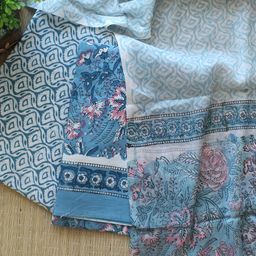 Weaves of Tradition Printed Pure Cotton Unstitched Dress Material-image-13