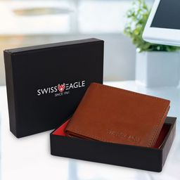 Swiss Eagle Men Leather Two Fold Wallet-image-44