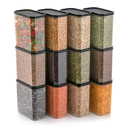 Aura Black Set of 6 Regular Multi-Utility Organisers-17