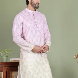 Anouk Men Geometric Printed Sequinned Kurta image 2