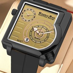 DOUBLERUN Unisex Dial & Bracelet Style Straps Analogue Watch H05N31060-30
