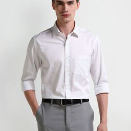 Arrow Men Modern Spread Collar Geometric Printed Cotton Slim Fit Formal Shirt-image-79