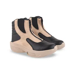 Shoetopia Girls Colourblocked Regular Boots-51