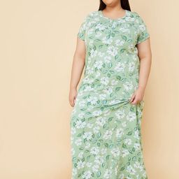 max Women Plus Size Pure Cotton Nightdress-81