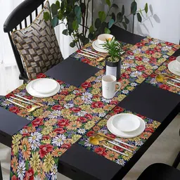 prakartik Spring Floral Multi Color Table Placement image 1