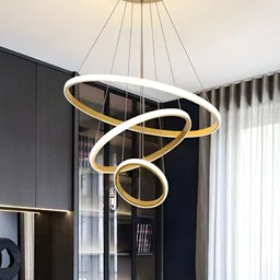 MFD HOME FURNISHING White & Gold-Toned Quirky Ceiling Lamp-picture-47