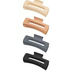 DN ENTERPRISES Women Pack of 4 Rectangle Non Slip Hair Claw Clip Clutcher-36
