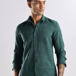 NEVER NEUD Men Classic Opaque Casual Shirt-image-3