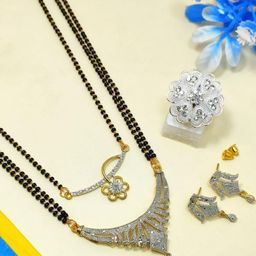 DIVYANSHI COLLECTION Pack of 4 Women Silver Jewellery Set-17