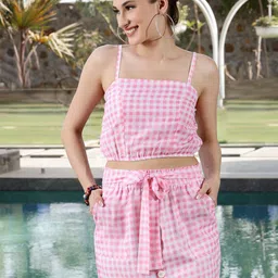 Sera Checked Mini Skirt-image-10