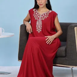 9shines Label Embroidered Maxi Nightdress-picture-58