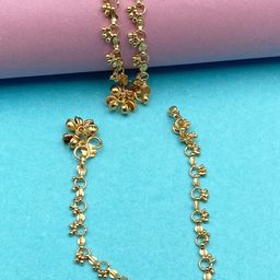AanyaCentric Set Of 2 Gold-Plated Anklet-image-36