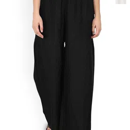 SRISARAS Women Pack of 2 Regular Fit Mid-Rise Cotton Parallel Trousers-image-13