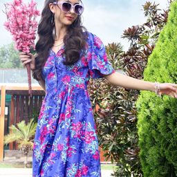 Sera Women Floral Printed Fit & Flare Mini Dress-picture-14