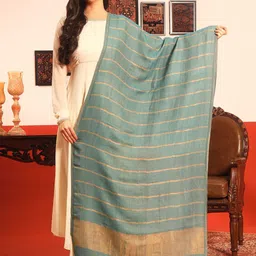 Pashmoda Women Striped Woven Design Shawl-picture-37