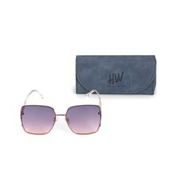 HAMILTANO WINSTON Women Pink Oversize UV Protected Sunglasses-image-3