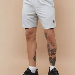 Kappa Men Printed Mid-Rise Sports Shorts-image-32