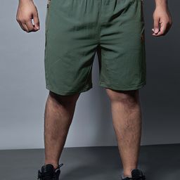 Technosport Men Plus Size Solid Slim Fit Sports Shorts with TECHNOLITE-image-57