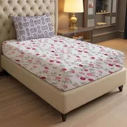 IVAZA Pink Geometric 1000 Polyester Single-image-96