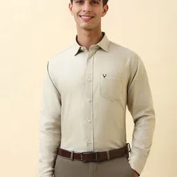 Allen Solly Textured Cotton Slim Fit Formal Shirt-picture-35