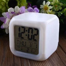 Digital White Clock-image-64