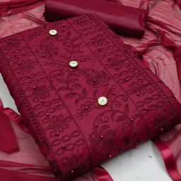 Suha Unstitched Dress Material-image-131