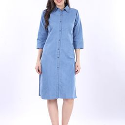 SK Creation Thread Work Denim Thread Work Kurti-image-13