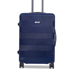 Luggero Textured Hard-Sided Medium Trolley Bag-12