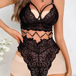 VAGHBHATT Net Baby Doll with High-Low-picture-6