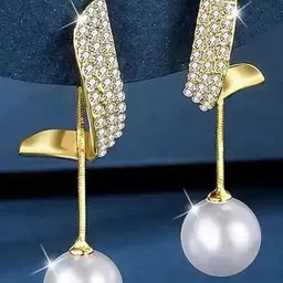ONUYX Crescent Shaped Drop Earrings-16
