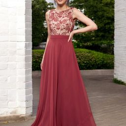 Miss Chase Women Georgette Maxi Dress-image-70