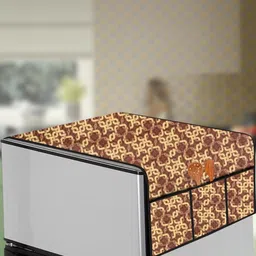The Furnishing Tree Brown Printed Refrigerator Cover-picture-35