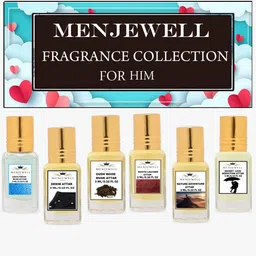Menjewell Perfumes Set of 6 Fine Fragrance Attar 3 ml each-23