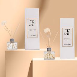 THE ACADOUR Set of 2 Reed Diffuser White Oudh and Irish rose 100ml-13