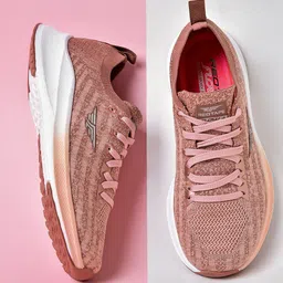 Red Tape Women Peach-Coloured Mesh Walking Sports Shoes-picture-32