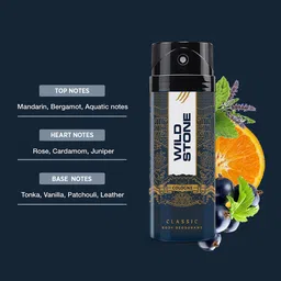 Wild Stone Men Set of 2 Classic Cologne Deodorant - 225ml (Each) image 4