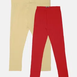 De Moza Girls Pack Of 2 Ankle Length Leggings-35
