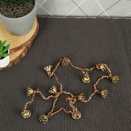Imli Street Gold Toned & Red Thread With Brass Decorative Bell Mandir Wind Chime-image-50