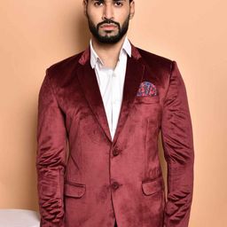 PRINTINDIA Tailored-Fit Single Breasted Blazer-image-69