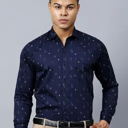 CODE OF HONOUR Men Comfort Opaque Printed Casual Shirt-image-92